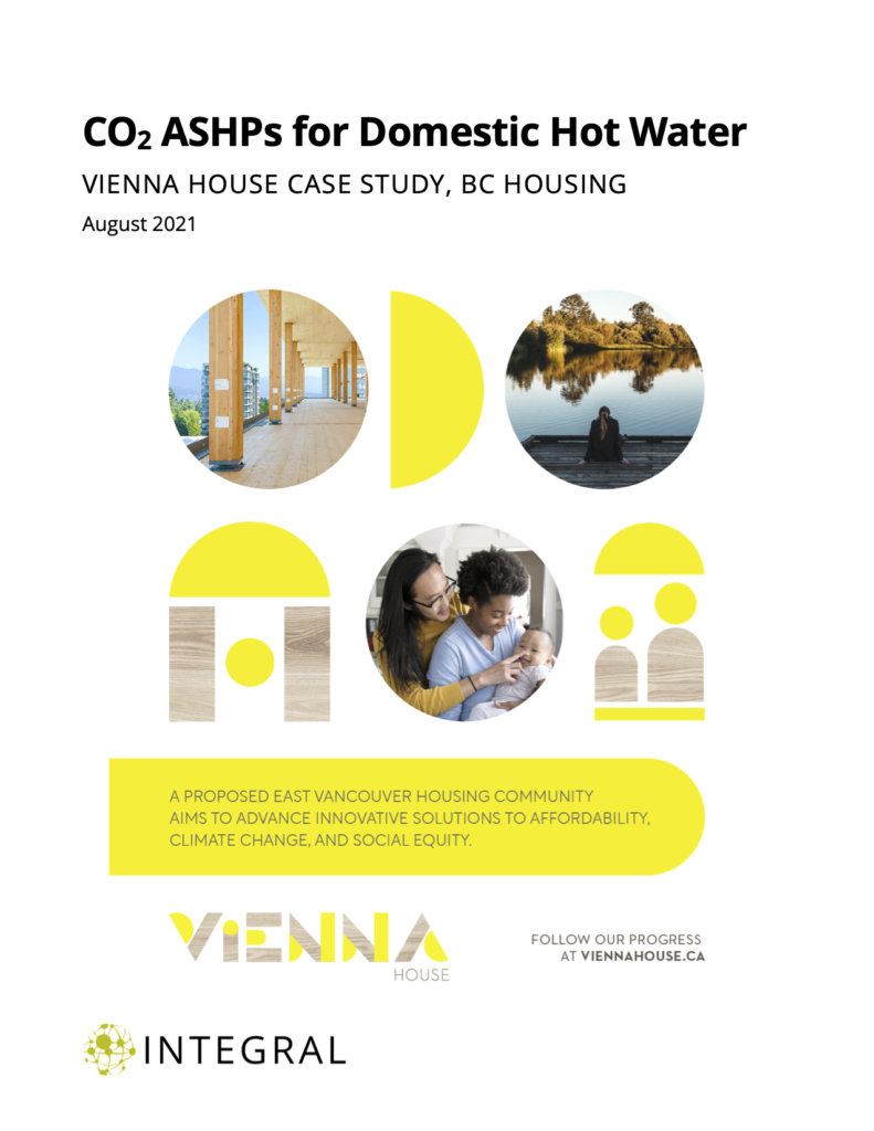 Cover of report, title "CO2 ASHPs for Domestic Hot Water."